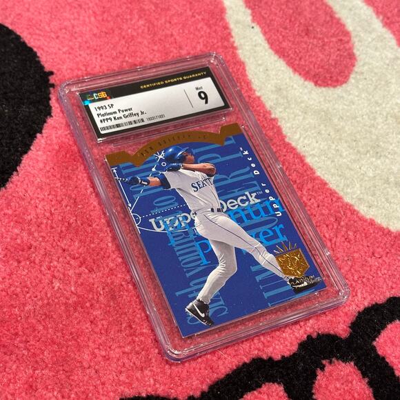 Ken Griffey Jr – 1993 SP Platinum Power #PP9 – CSG 9 Mint – As Pictured - Picture 2 of 6